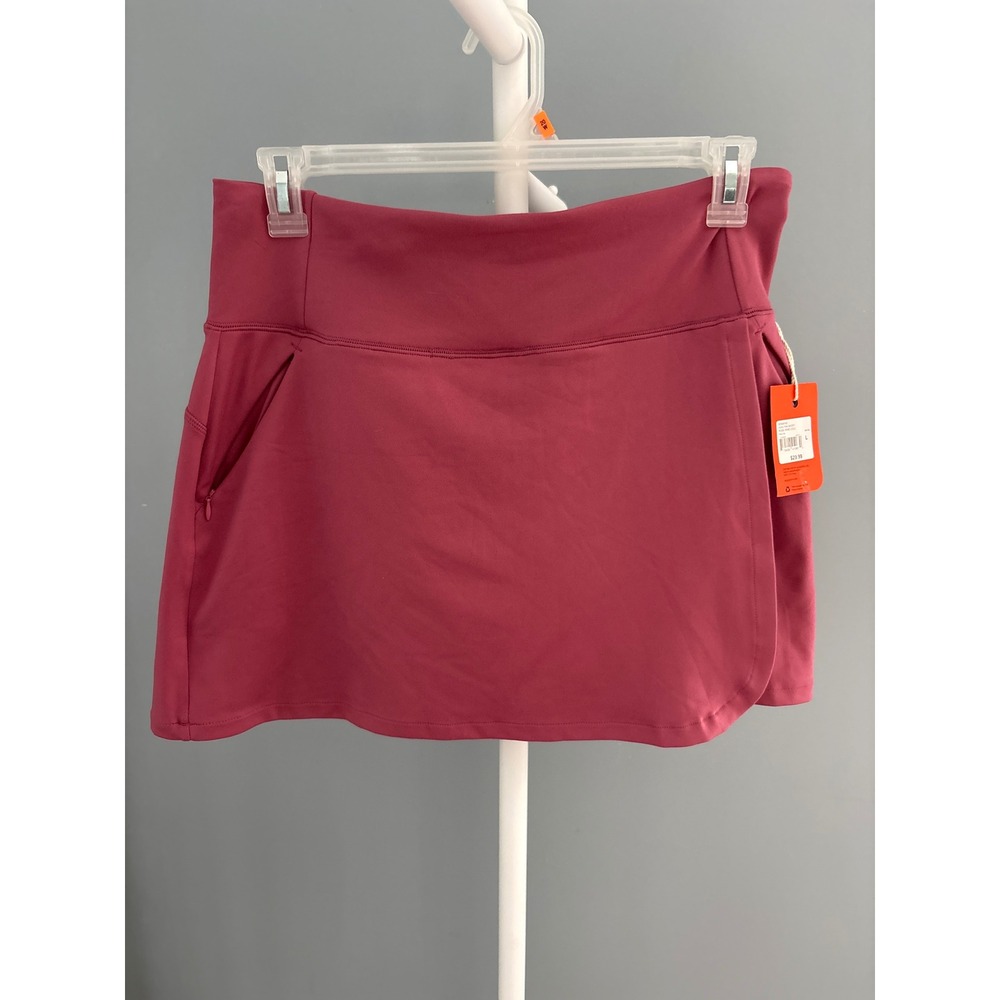 Freely Avalynn Skort Rose Wine Pink Athletic Tennis Golf Skirt Womens Large NWT